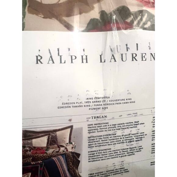NEW Ralph Lauren Home TEAGAN Floral Queen Comforter, 100% Cotton, 110” x 96” - Picture 4 of 6